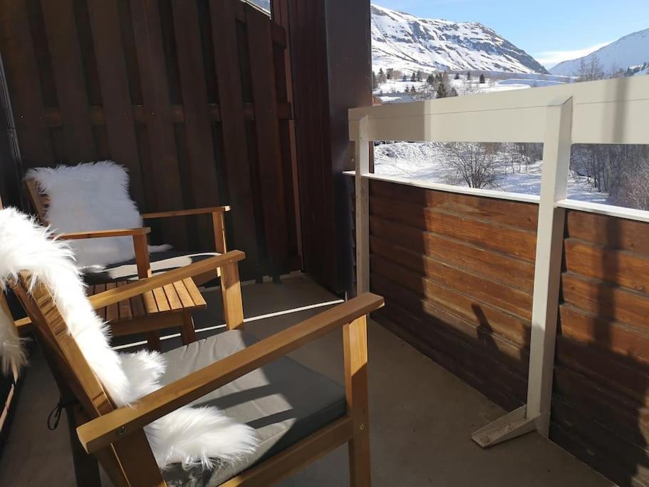 Au Pied Des Pistes Avec Parking Entierement Renove Apartment Huez Exterior foto